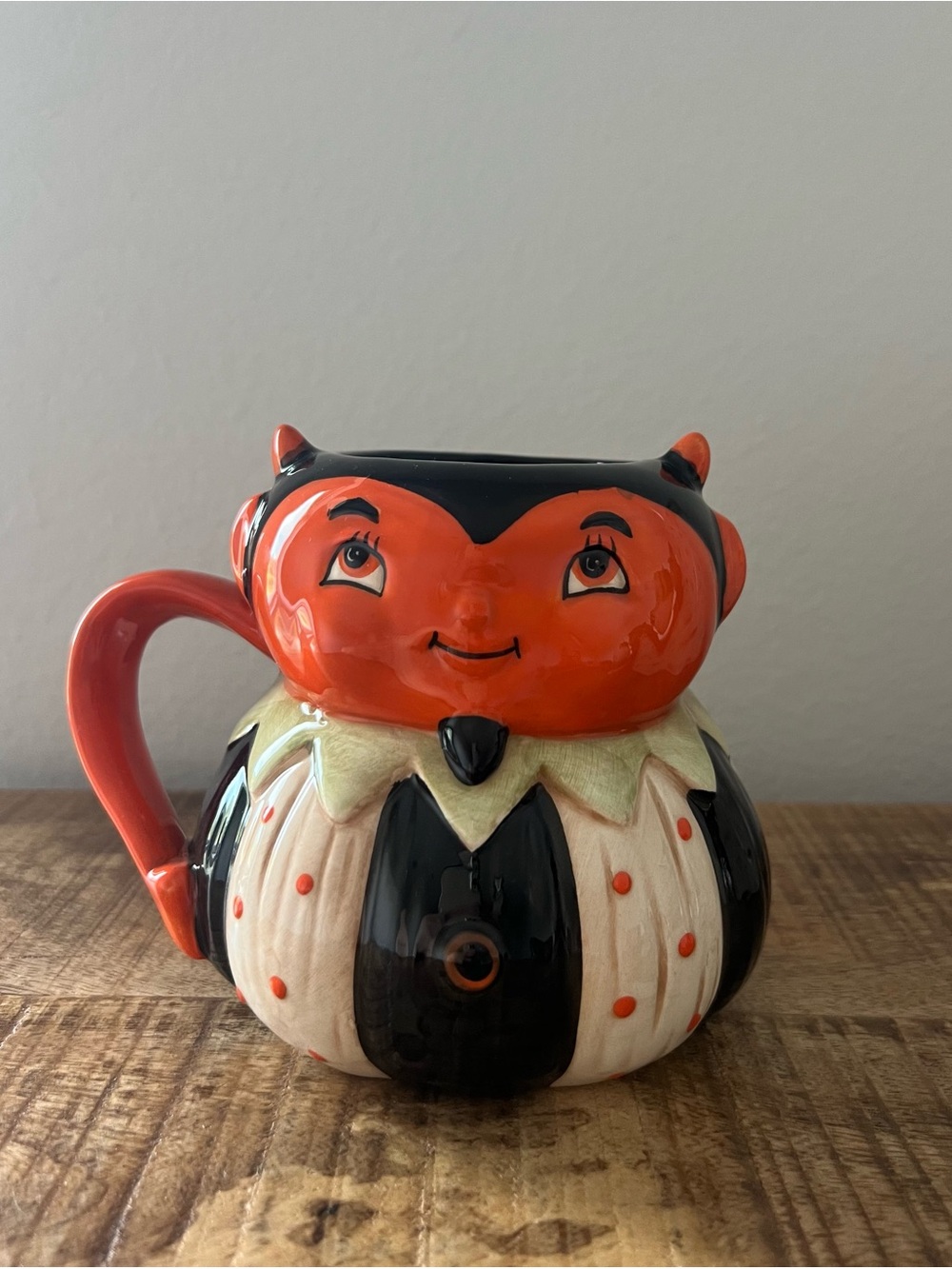 Johanna Parker Retro Halloween Mug Pumpkin DEVIL BOY NEW RELEASE